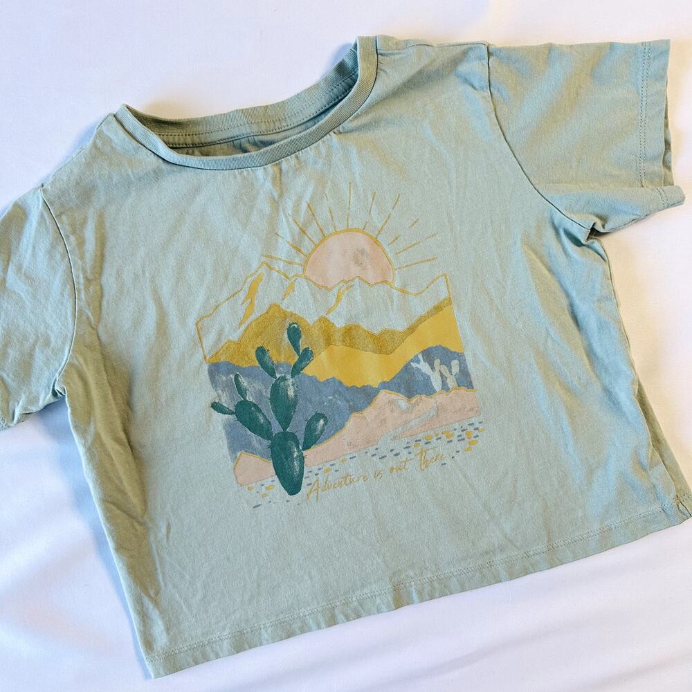 Bixby Nomad Desert Sunset Cropped Top Sz S 6-7